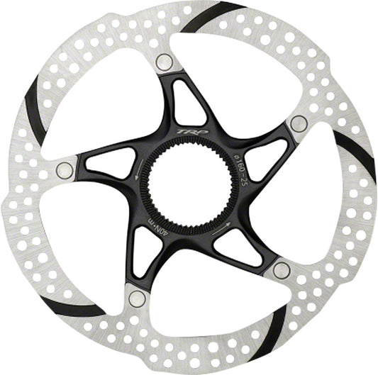 TRP-25 Disc Brake Rotor - 160mm Center Lock 1.8mm Silver/Black-Goodwynn's