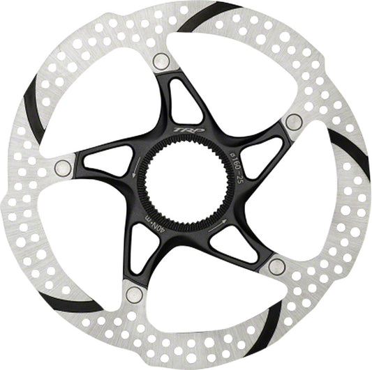 TRP-25 Disc Brake Rotor - 180mm Center Lock 1.8mm Silver/Black-Goodwynn's