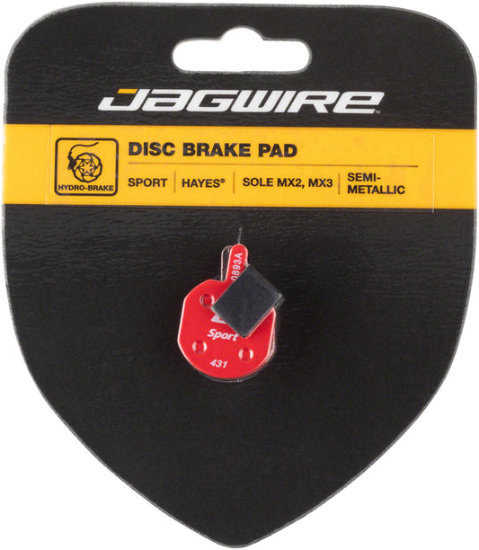 Jagwire Mountain Sport Semi-Metallic Disc Brake Pads for Hayes CX MX Sole-Goodwynn's