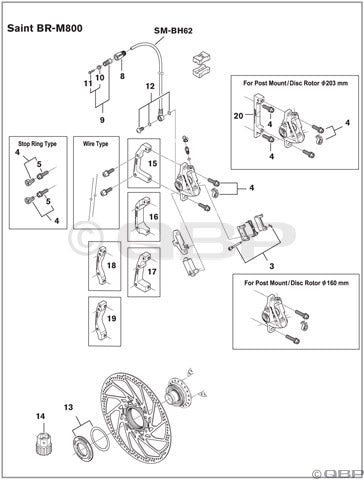 Shimano BH90 BH96 BH63 BH62 BH61 Brake Hose Banjo Bolt and O-Rings-Goodwynn&#39;sGoodwynn&#39;s