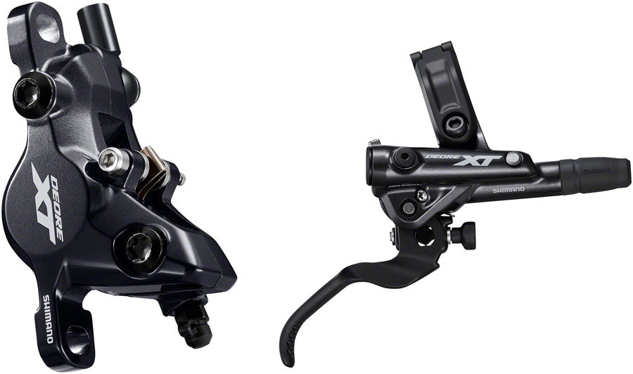 Shimano Deore XT BL-M8100/BR-M8100 Disc Brake Lever - Rear Hydraulic Post Mount 2-Piston Finned Pads I-SPEC EV Clamp Band BLK-Goodwynn&#39;sGoodwynn&#39;s