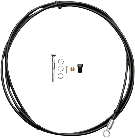 Shimano SM-BH90-SB High Pressure Disc Brake Hose Kit - Normal Silver Banjo Caliper Connector 2000mm BLK-Goodwynn's