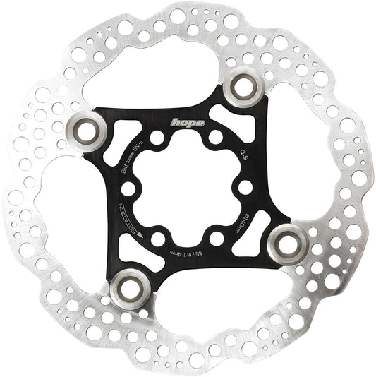 Hope Floating Disc Brake Rotor - 180mm 6-Bolt Black-Goodwynn's