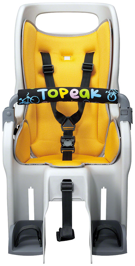 Topeak Baby Seat II Child Seat With Disc Compatible Rear Rack - Fits 26" MTX 2.0 Gray/YLW-Goodwynn&#39;sGoodwynn&#39;s