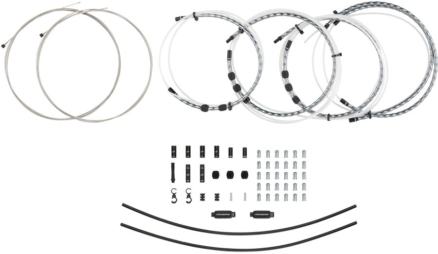 Jagwire 2x Elite Link Shift Cable Kit SRAM/Shimano Polished Ultra-Slick Cables Ltd. Gray-Goodwynn&#39;sGoodwynn&#39;s