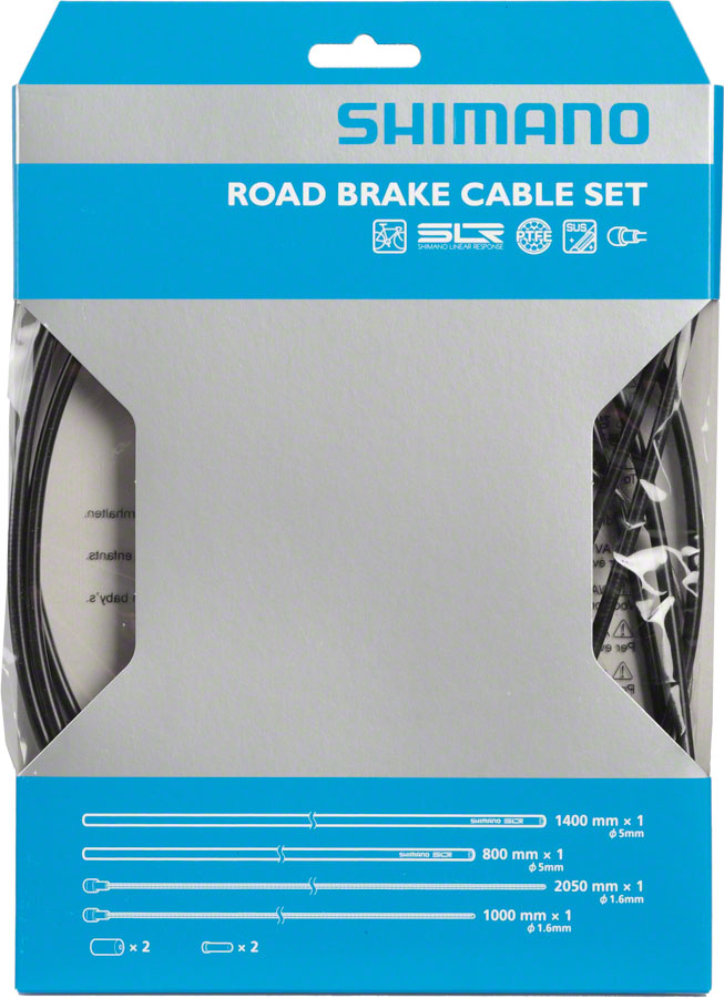 Shimano Road PTFE Brake Cable and Housing Set Black-Goodwynn&#39;sGoodwynn&#39;s