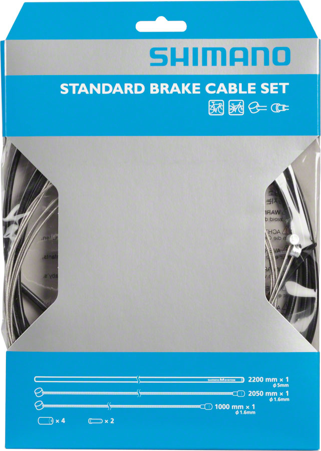 Shimano Road/MTB Brake Cable and Housing Set Black-Goodwynn&#39;sGoodwynn&#39;s