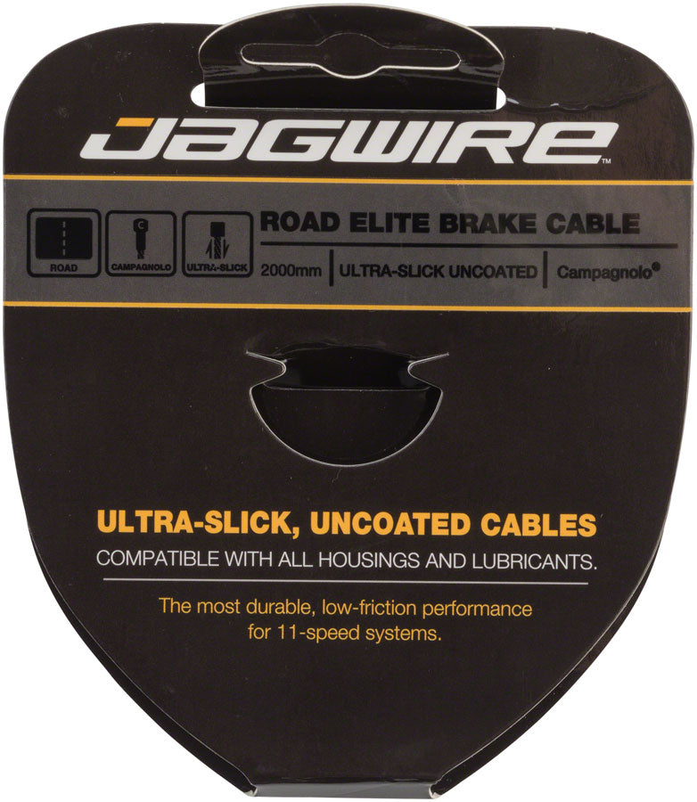 Jagwire Elite Ultra-Slick Brake Cable 1.5x2000mm Polished Slick Stainless Campagnolo