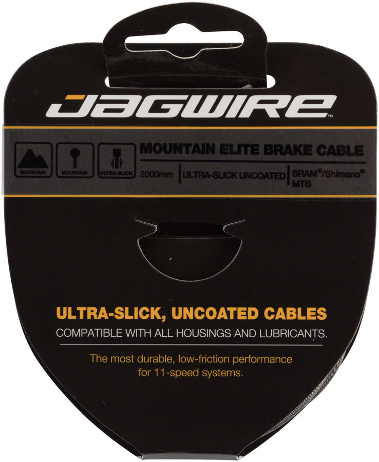 Jagwire Elite Ultra-Slick Brake Cable 1.5x2000mm Polished Slick Stainless SRAM/Shimano MTB-Goodwynn&#39;sGoodwynn&#39;s