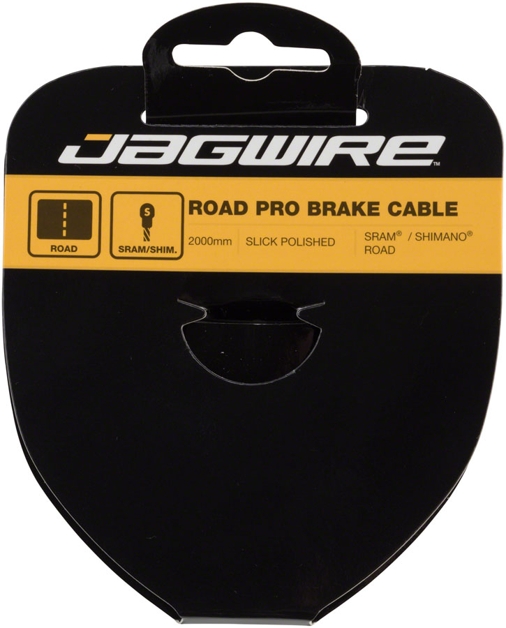 Jagwire Pro Brake Cable 1.5x2000mm Pro Polished Slick Stainless SRAM/Shimano Road-Goodwynn&#39;sGoodwynn&#39;s