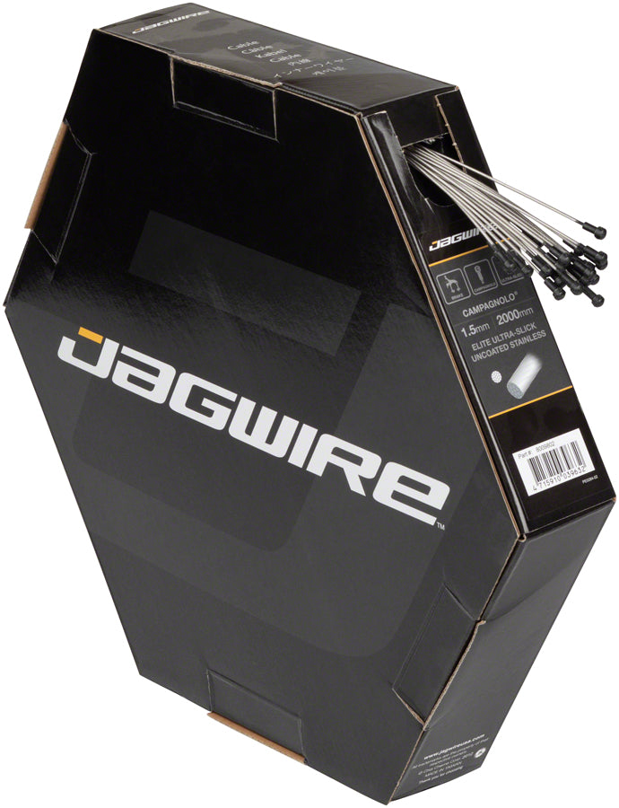 Jagwire Elite Ultra-Slick Brake Cable 1.5x2000mm Polished Slick Stainless Campagnolo Box of 25-Goodwynn&#39;sGoodwynn&#39;s