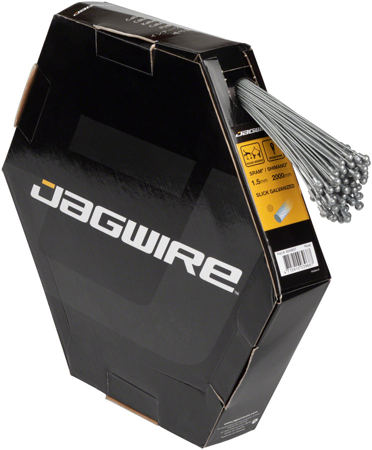 Jagwire Sport Brake Cable 1.5x2000mm Slick Galvanized SRAM/Shimano Road Box of 100-Goodwynn&#39;sGoodwynn&#39;s