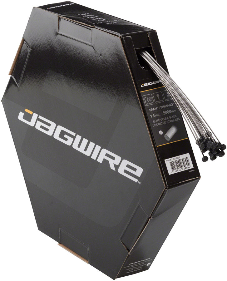 Jagwire Elite Ultra-Slick Brake Cable 1.5x2000mm Polished Slick Stainless SRAM/Shimano MTB Box of 25-Goodwynn&#39;sGoodwynn&#39;s