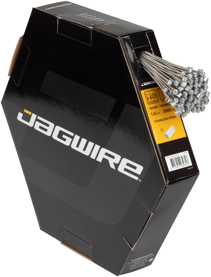 Jagwire Brake Cable Basics 1.6x2000mm Stainless SRAM/Shimano MTB Box of 100-Goodwynn&#39;sGoodwynn&#39;s