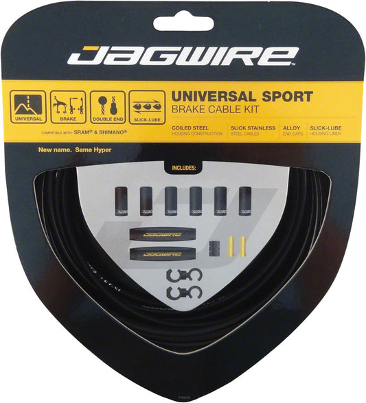 Jagwire Universal Sport Brake Cable Kit Black-Goodwynn's