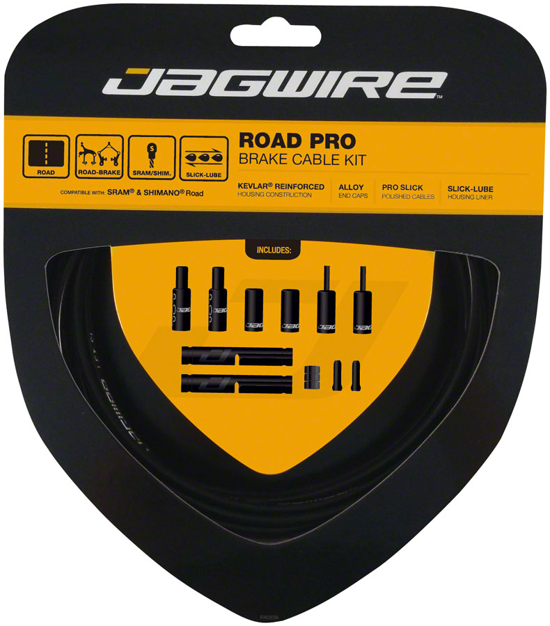 Jagwire Pro Brake Cable Kit Road SRAM/Shimano Black-Goodwynn&#39;sGoodwynn&#39;s