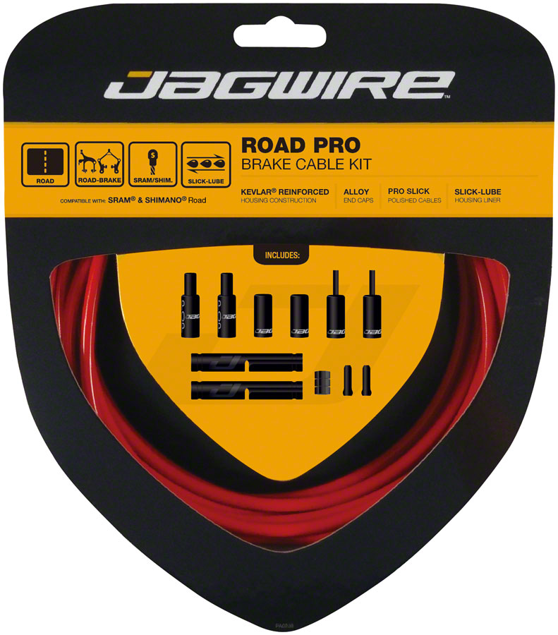 Jagwire Pro Brake Cable Kit Road SRAM/Shimano Red-Goodwynn&#39;sGoodwynn&#39;s