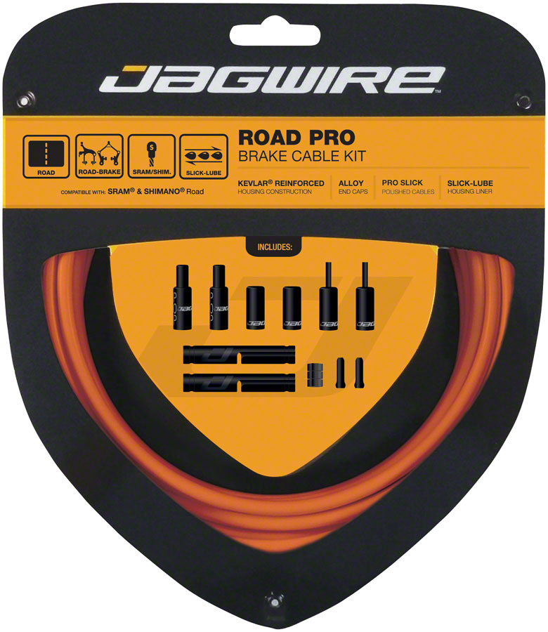 Jagwire Pro Brake Cable Kit Road SRAM/Shimano Orange-Goodwynn&#39;sGoodwynn&#39;s