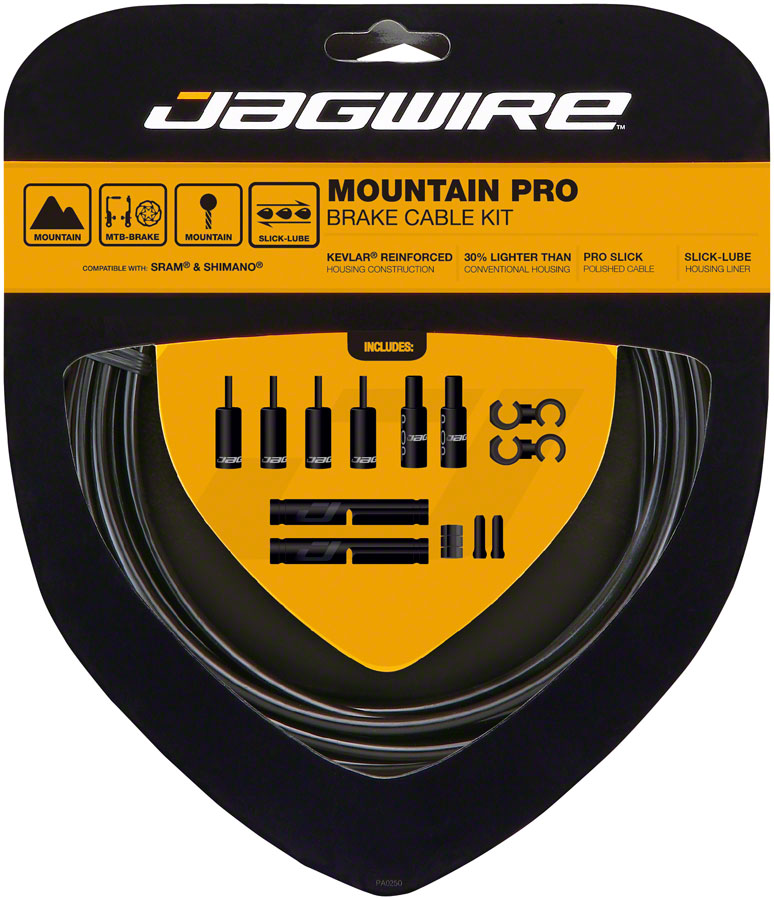 Jagwire Pro Brake Cable Kit Mountain SRAM/Shimano Black-Goodwynn&#39;sGoodwynn&#39;s