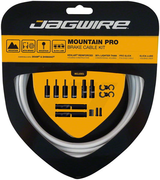 Jagwire Pro Brake Cable Kit Mountain SRAM/Shimano White-Goodwynn's