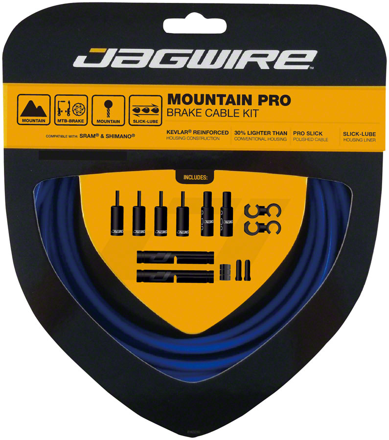 Jagwire Pro Brake Cable Kit Mountain SRAM/Shimano SID Blue-Goodwynn&#39;sGoodwynn&#39;s