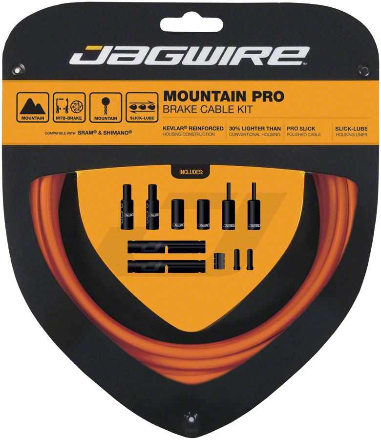 Jagwire Pro Brake Cable Kit Mountain SRAM/Shimano Orange