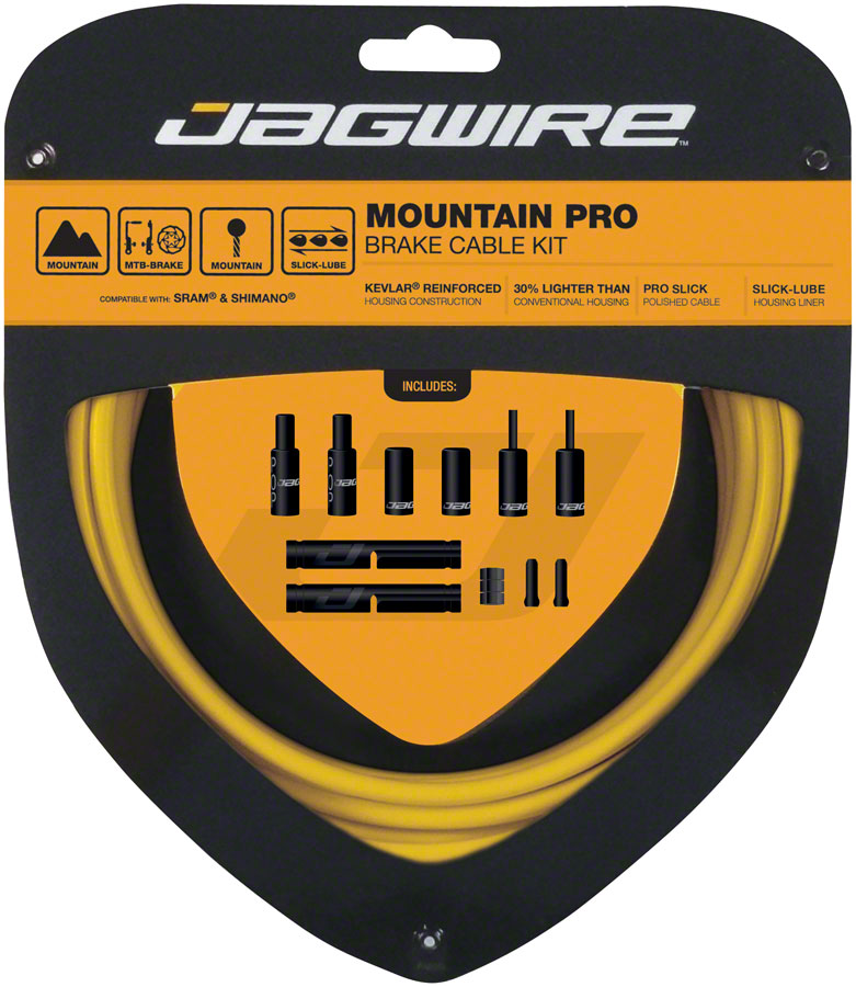 Jagwire Pro Brake Cable Kit Mountain SRAM/Shimano Yellow