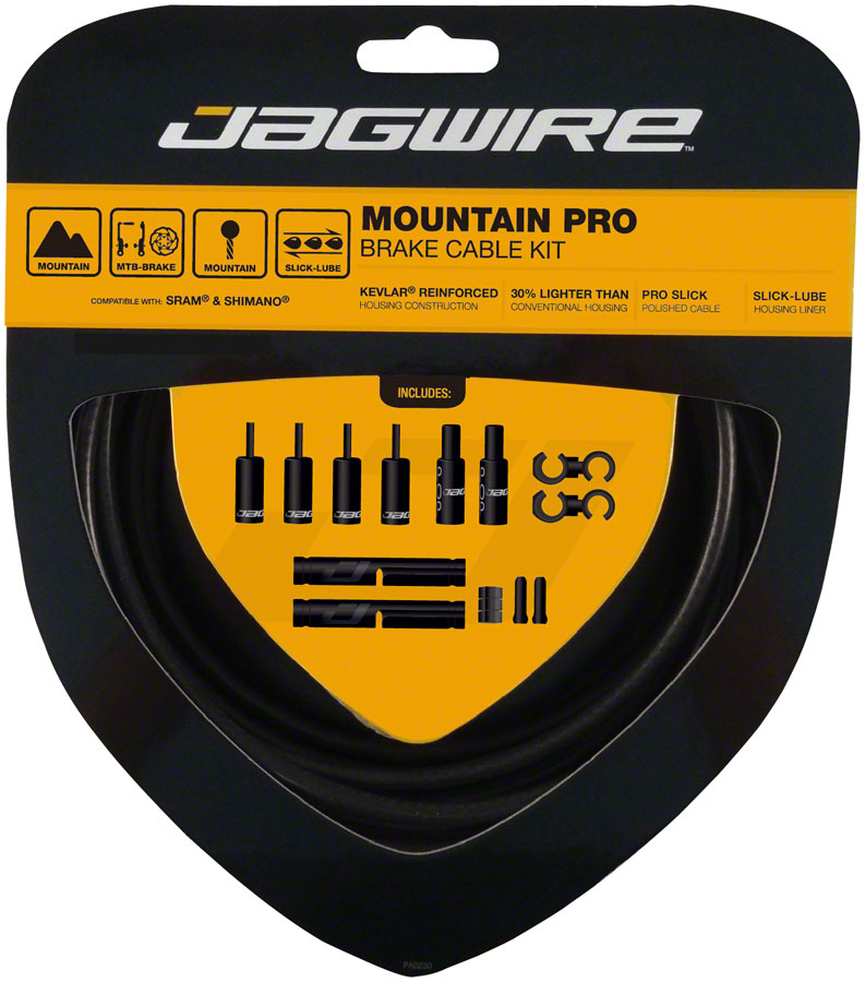 Jagwire Pro Brake Cable Kit Mountain SRAM/Shimano Stealth Black-Goodwynn&#39;sGoodwynn&#39;s