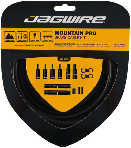 Jagwire Pro Brake Cable Kit Mountain SRAM/Shimano Stealth Black-Goodwynn's