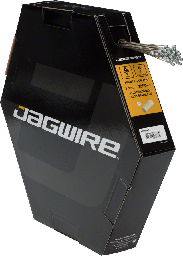 Jagwire Pro Shift Cable - 1.1 x 2300mm Polished Slick Stainless Steel For SRAM/Shimano Box of 50-Goodwynn&#39;sGoodwynn&#39;s