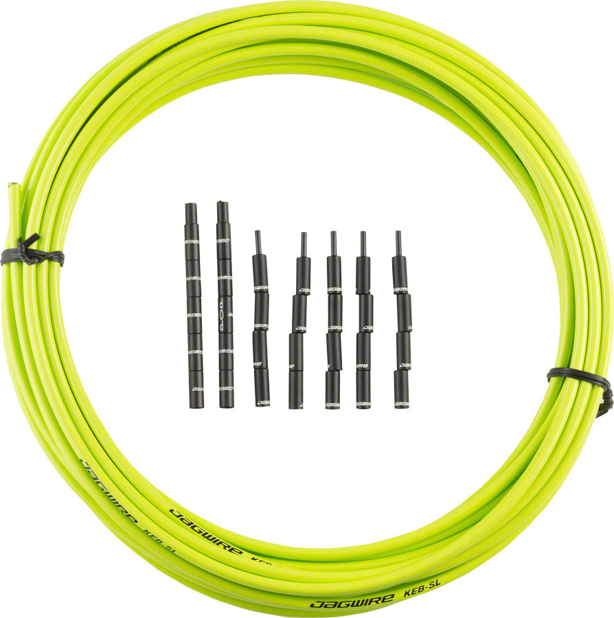 Jagwire 5mm Pro Compressionless Brake Housing Slick-Lube Liner 10M Roll Organic Green