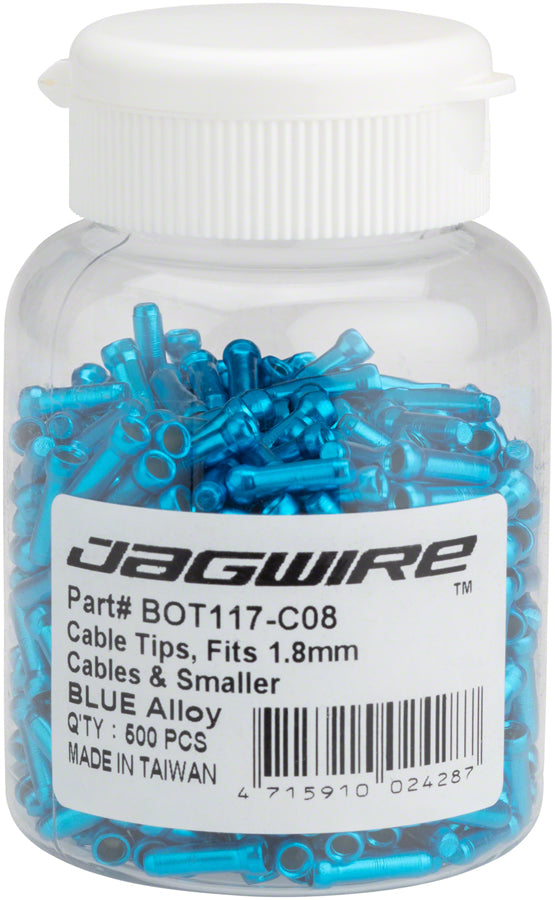 Jagwire 1.8mm Cable End Crimps Blue Bottle/500-Goodwynn&#39;sGoodwynn&#39;s