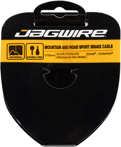 Jagwire Sport Brake Cable Slick Stainless 1.5x2750mm SRAM/Shimano Mountain/Road Tandem