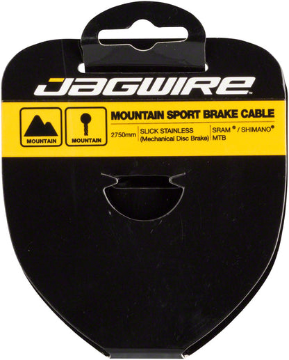 Jagwire Sport Brake Cable Slick Stainless 1.5x2750mm SRAM/Shimano Mountain Tandem