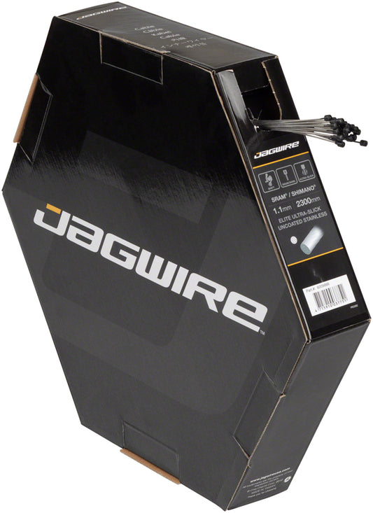 Jagwire Elite Ultra-Slick Shift Cable - 1.1 x 2300mm Polished Stainless Steel For SRAM/Shimano Box of 25-Goodwynn's