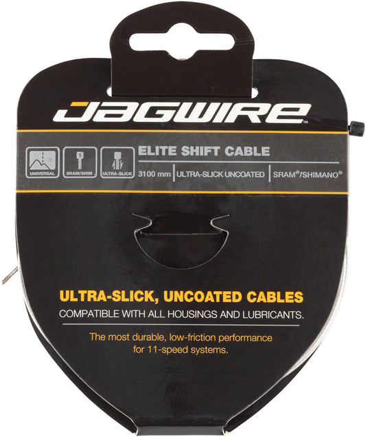 Jagwire Elite Ultra-Slick Shift Cable - 1.1 x 3100mm Polished Stainless Steel For SRAM/Shimano-Goodwynn's