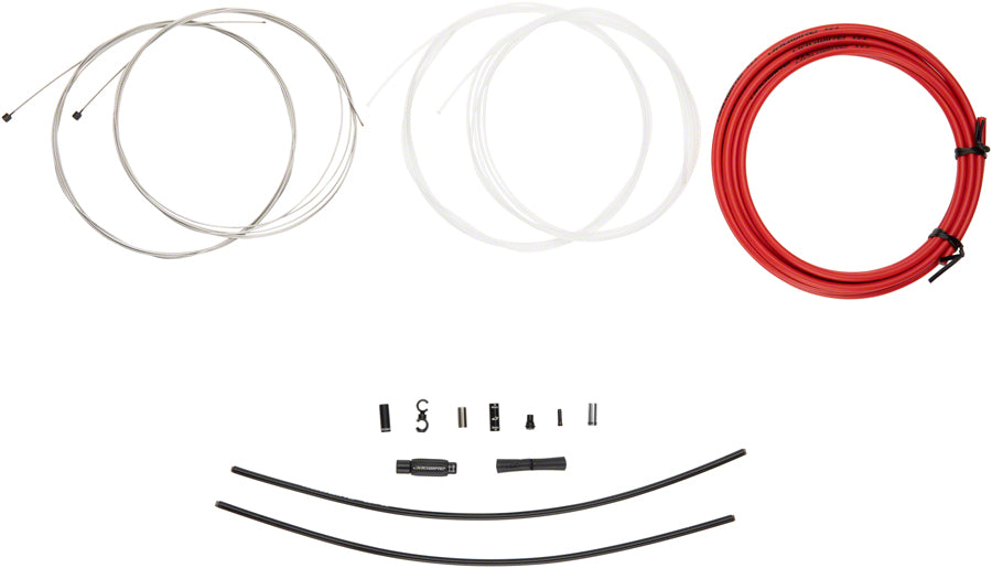 Jagwire Elite Sealed Shift Cable Kit -  SRAM/Shimano Ultra-Slick Uncoated Cables Red-Goodwynn&#39;sGoodwynn&#39;s