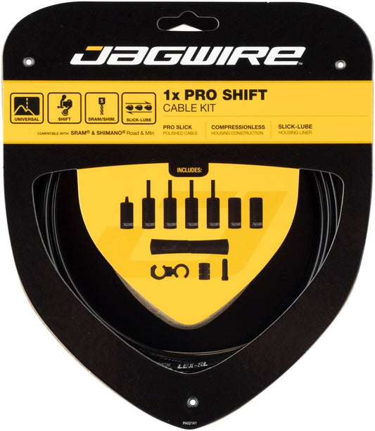 Jagwire 1x Pro Shift Kit Road/Mountain SRAM/Shimano Black-Goodwynn's