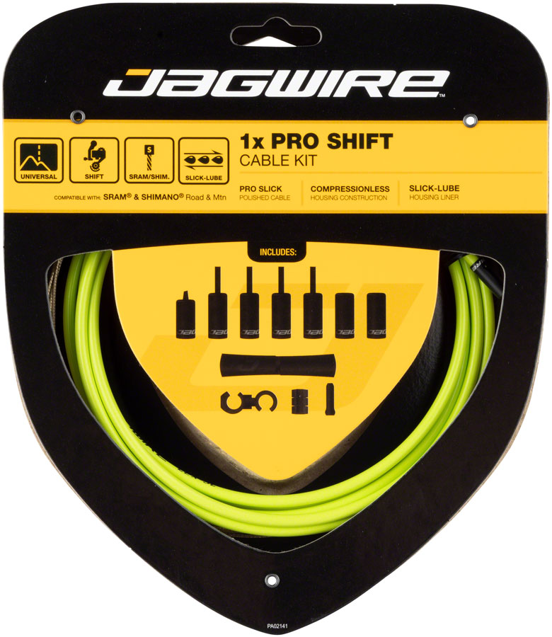 Jagwire 1x Pro Shift Kit Road/Mountain SRAM/Shimano Organic Green-Goodwynn&#39;sGoodwynn&#39;s