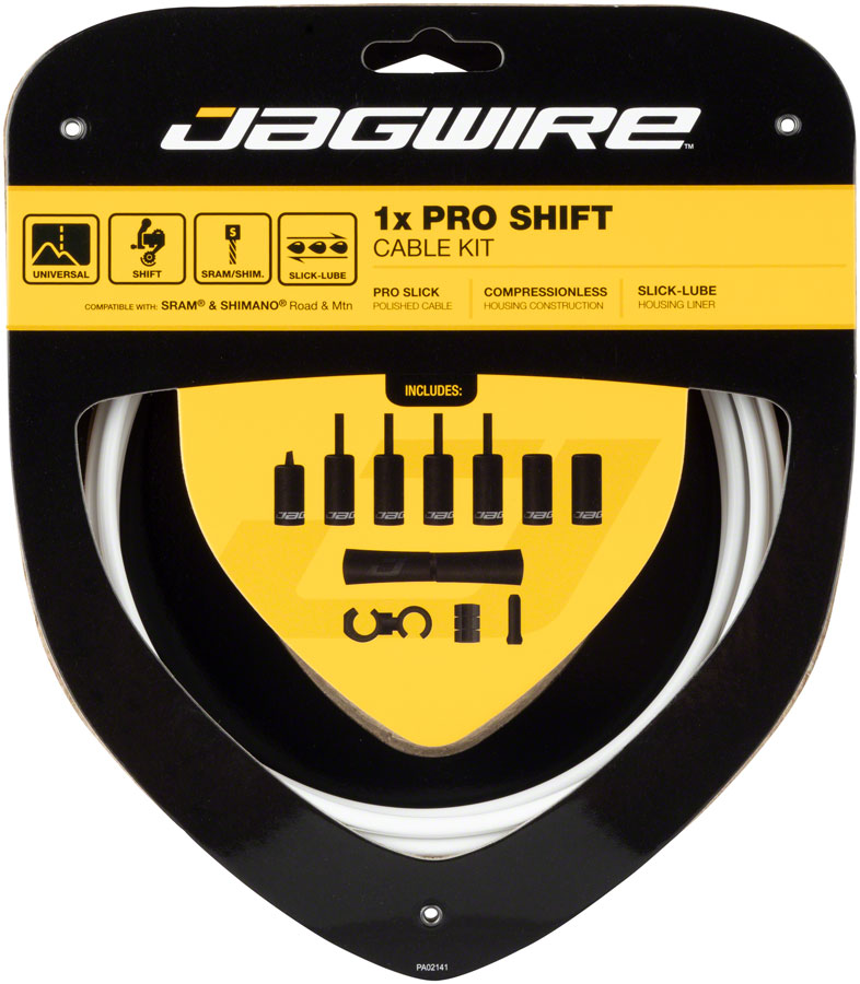 Jagwire 1x Pro Shift Kit Road/Mountain SRAM/Shimano White-Goodwynn&#39;sGoodwynn&#39;s