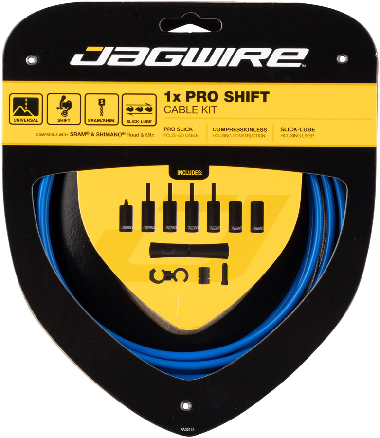 Jagwire 1x Pro Shift Kit Road/Mountain SRAM/Shimano SID Blue-Goodwynn&#39;sGoodwynn&#39;s