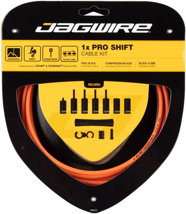 Jagwire 1x Pro Shift Kit Road/Mountain SRAM/Shimano Orange-Goodwynn&#39;sGoodwynn&#39;s