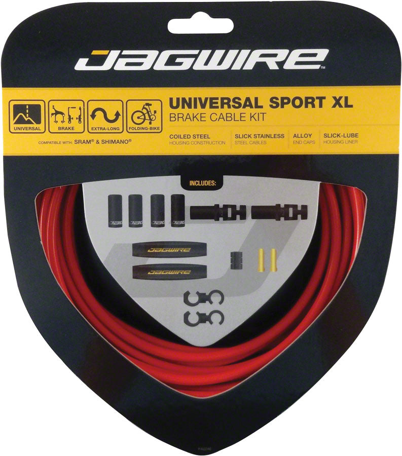 Jagwire Universal Sport Brake XL Kit Red-Goodwynn&#39;sGoodwynn&#39;s