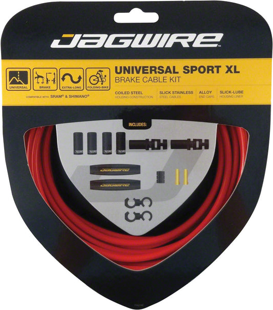 Jagwire Universal Sport Brake XL Kit Red-Goodwynn's