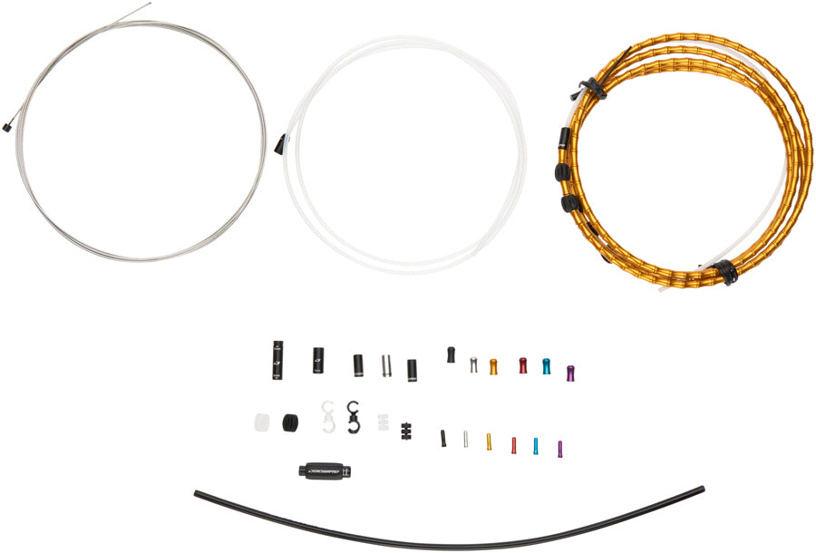 Jagwire 1x Elite Link Shift Cable Kit SRAM/Shimano Polished Ultra-Slick Cable Gold-Goodwynn&#39;sGoodwynn&#39;s