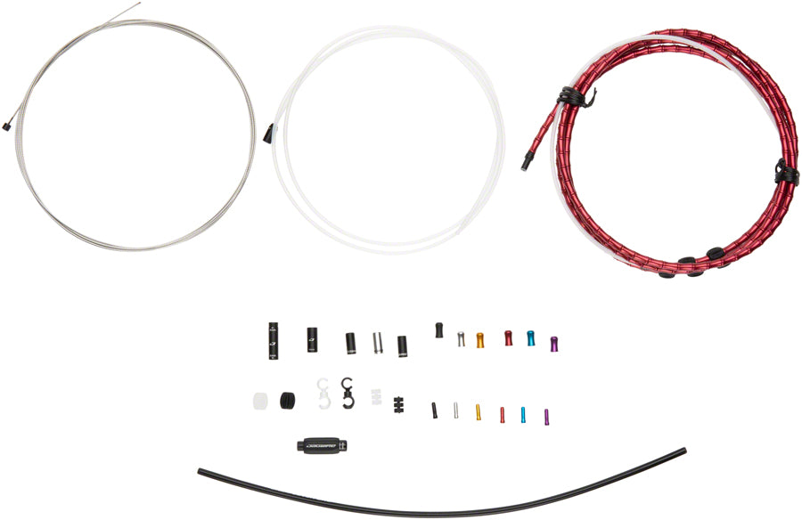 Jagwire 1x Elite Link Shift Cable Kit SRAM/Shimano Polished Ultra-Slick Cable Red-Goodwynn&#39;sGoodwynn&#39;s