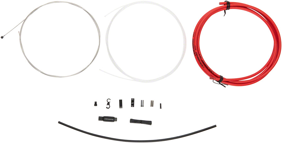 Jagwire 1x Elite Sealed Shift Cable Kit - SRAM/Shimano Polished Ultra-Slick Cables Red-Goodwynn&#39;sGoodwynn&#39;s