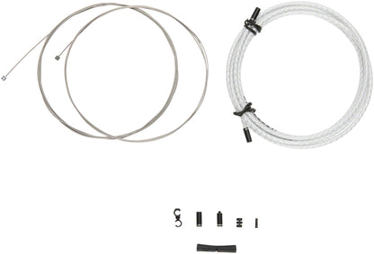 Jagwire 2x Sport Shift Cable Kit SRAM/Shimano Braided White