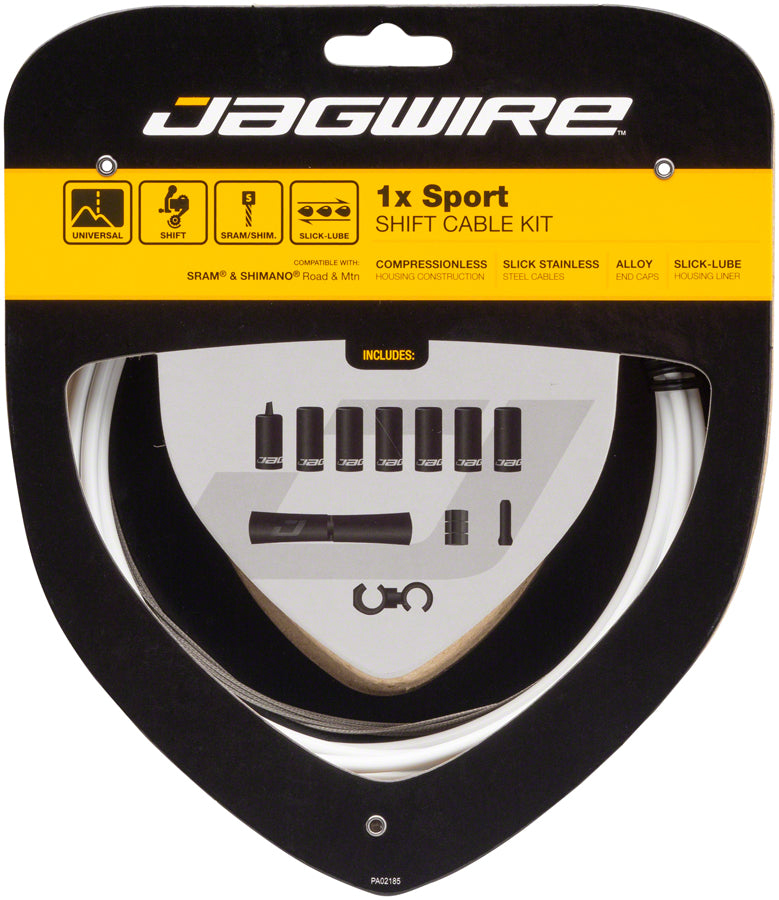 Jagwire 1x Sport Shift Cable Kit SRAM/Shimano White-Goodwynn&#39;sGoodwynn&#39;s