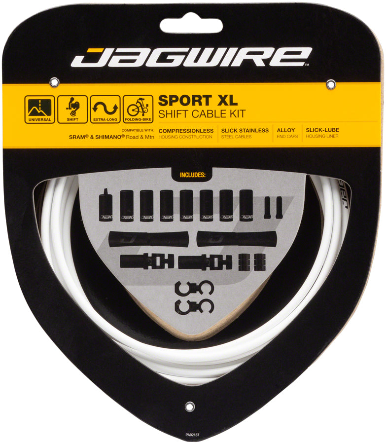 Jagwire Sport XL Shift Cable Kit SRAM/Shimano White-Goodwynn&#39;sGoodwynn&#39;s